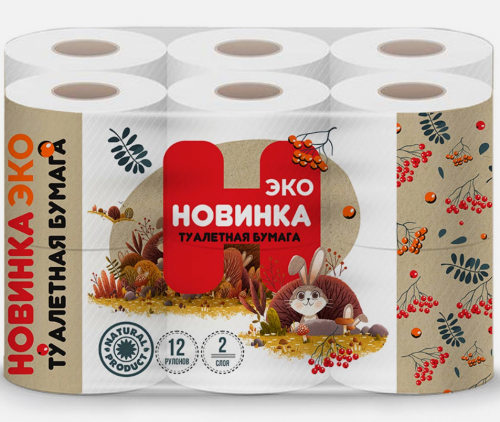 Бумага туалетная двухслойная ЭКОНОМ № 12