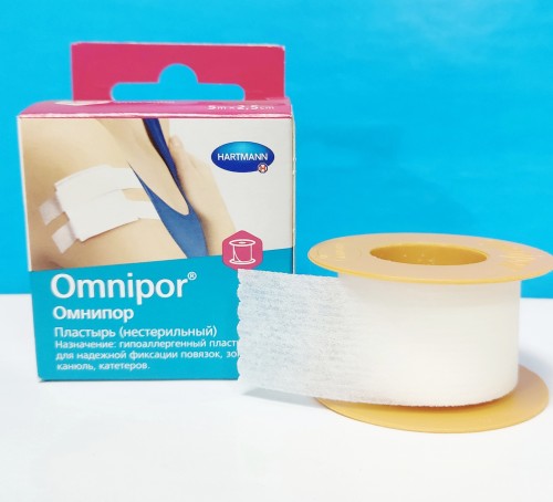 Пластырь катуш.2,5*5м OMNIPOR бумажный