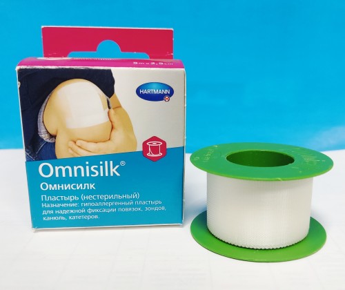 Пластырь катуш.2,5*5м OMNISILK шелковый