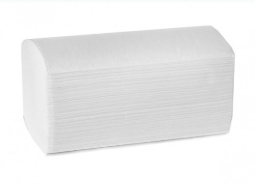 Полотенце бумажное 250 л. V-сложение 22*23 1 слойные белые Мягкоff