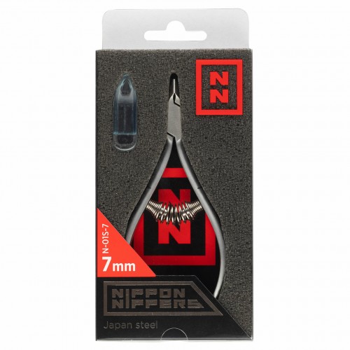 Кусачки Nippon Nippers для кутикулы N-01S-7 (7 мм) Спиральная пружина Матовые
