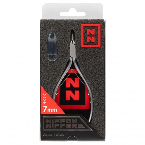 Кусачки Nippon Nippers для кутикулы N-02-7 (7 мм) Двойная пружина Матовые