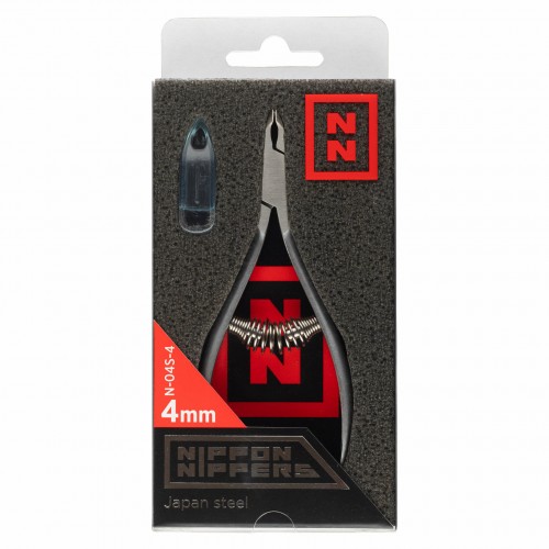 Кусачки Nippon Nippers для кутикулы N-04S-4 (4 мм) Спиральная пружина Матовые