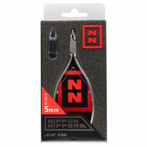 Кусачки Nippon Nippers для кутикулы N-05-5 (5 мм) Двойная пружина Матовые