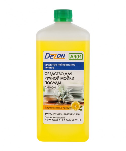 Жидкость для мытья посуды биоразлагаемая ДЕЗОН 1л А101