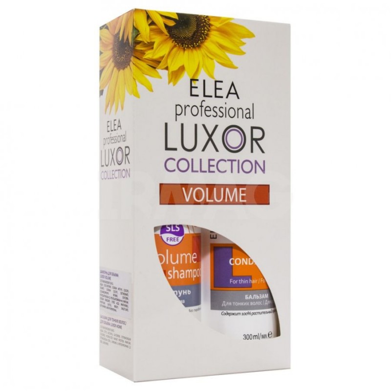 Набор шампунь безсульфатный для объема 300мл+бальзам для тонких волос 300мл LUXOR