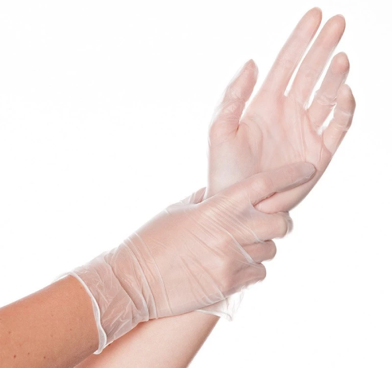 Перчатки винилов. Н\опудрен.р.М №100