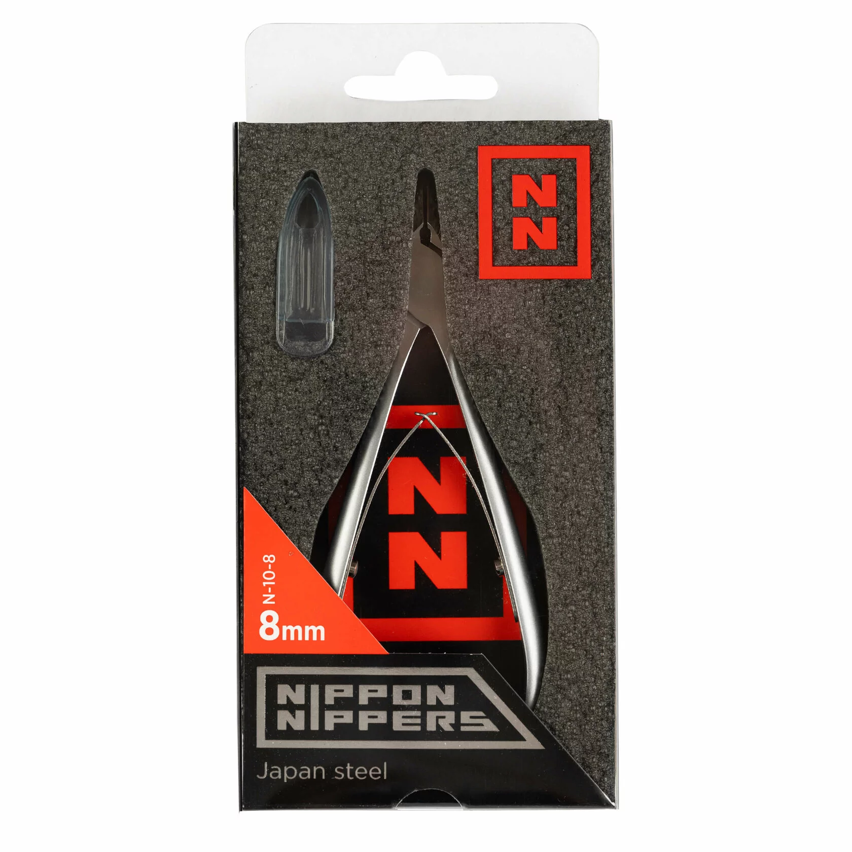 Кусачки Nippon Nippers для кутикулы N-10-8 (8 мм) Двойная пружина Матовые