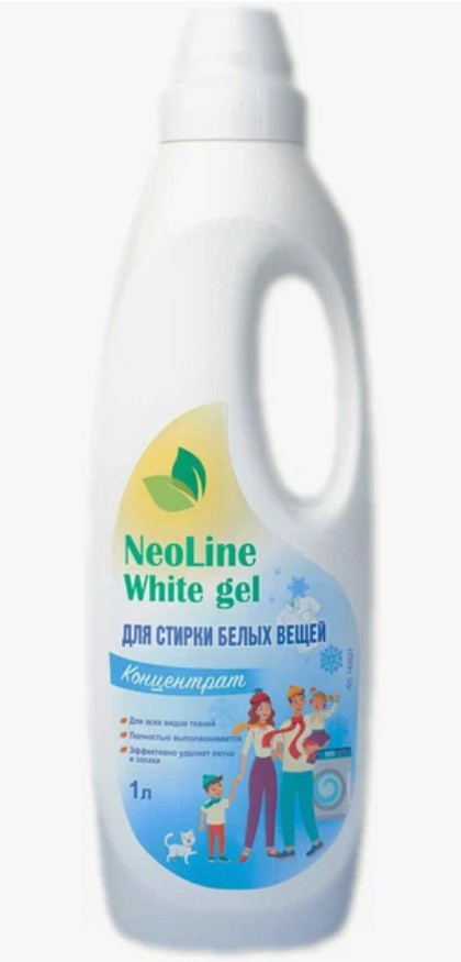 Гель для стирки белых вещей NeoLine White gel 1 л.