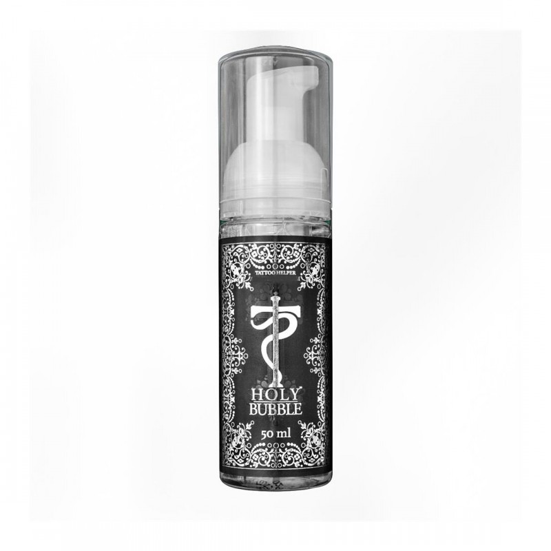 Пенка с анестетиком для очищения кожи в процессе нанесения татуировкиHoly Bubble 50 мл Tattoo Pharma