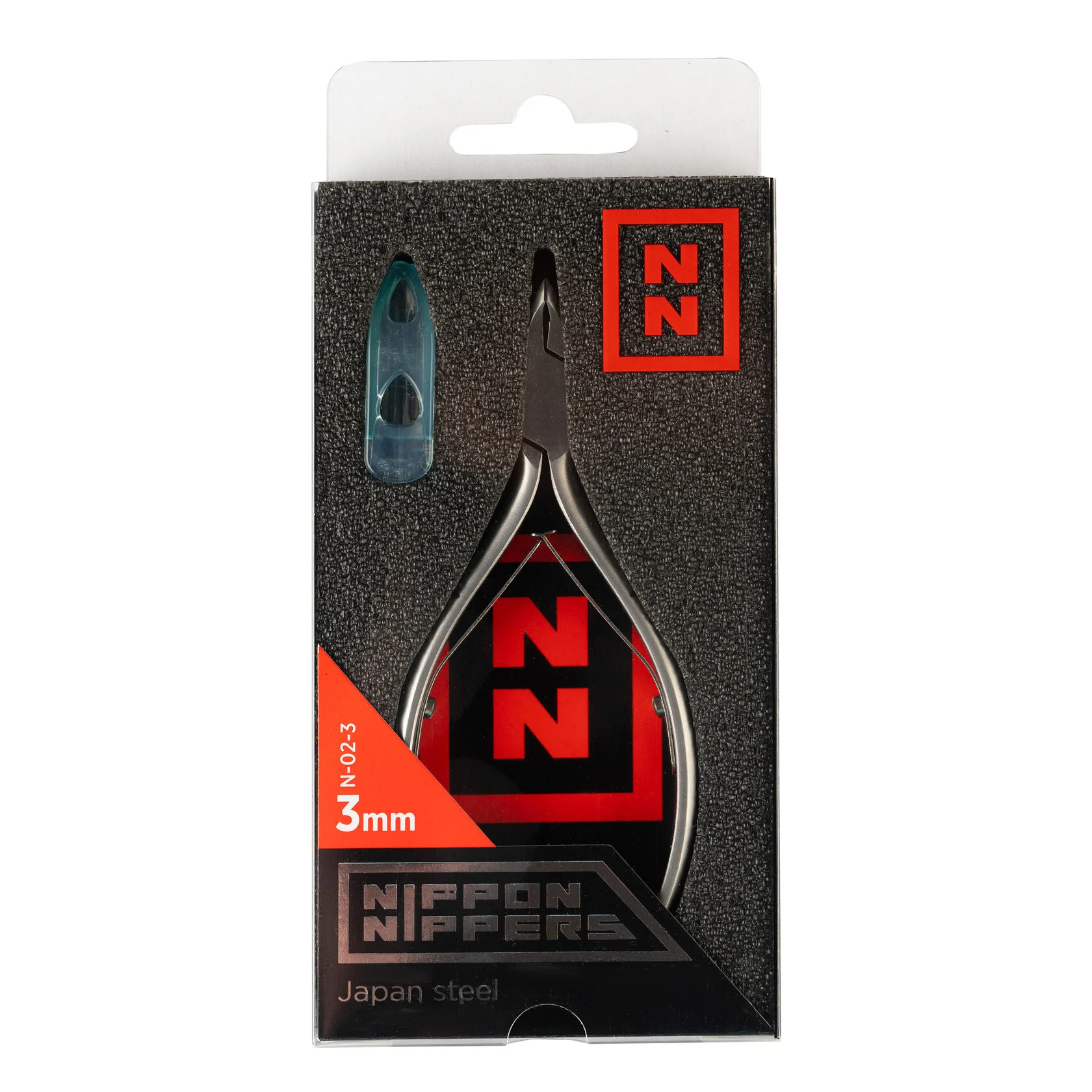 Кусачки Nippon Nippers для кутикулы N-02-3 (3 мм) Двойная пружина Матовые