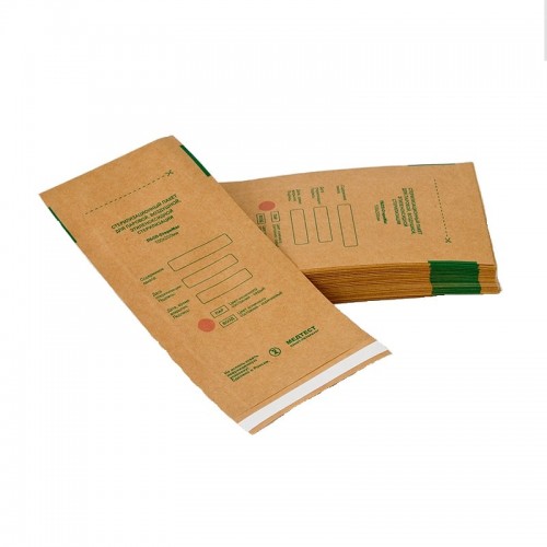 Крафт-Пакет 250*320 №100 самоклеющийся коричневый Медтест