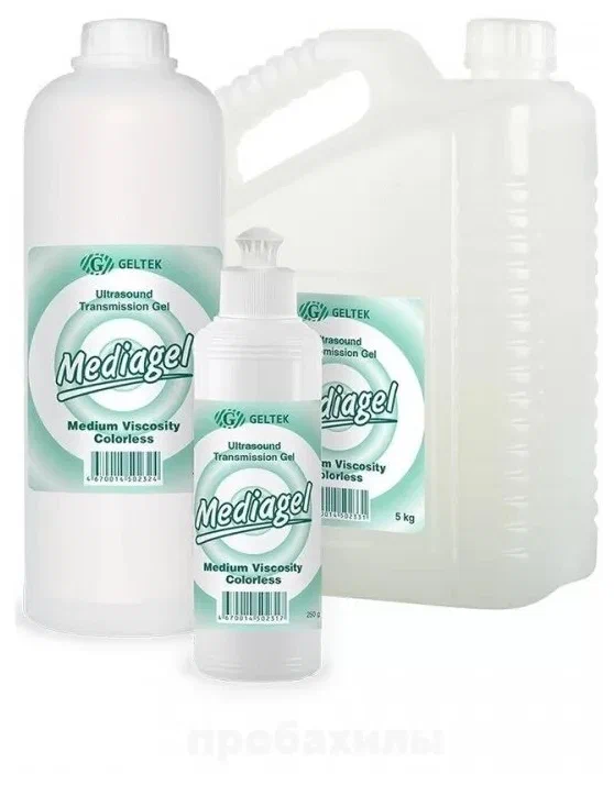 Гель для УЗИ средней вязкости прозрачный МЕДИАГЕЛЬ 250гр.