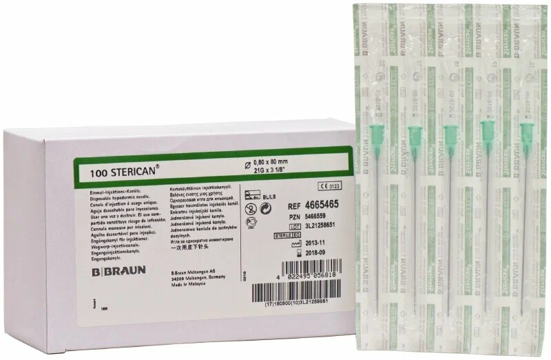 Игла инъекционная Стерикан 21G (0,8x120 мм)