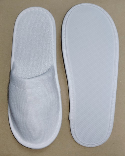 Тапочки гостиничные наворсованная махра ЗАКРЫТ. МЫСОМ подошва ЭВА 3мм