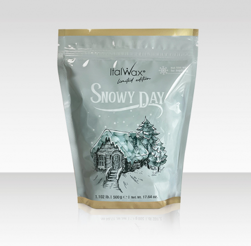 Воск горячий гранулы (пленочный) Снежный день ITALWAX 500гр.