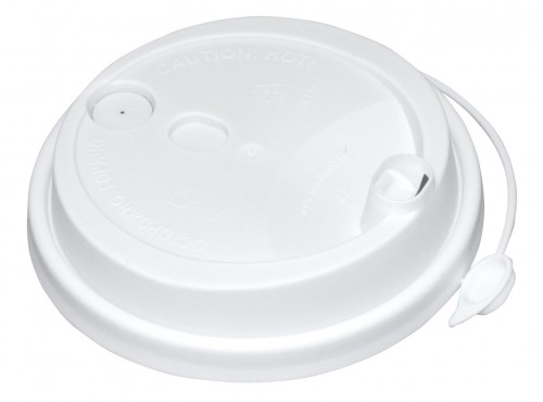 Крышка TLS-80 Белая с носиком на стакан 250 мл №100