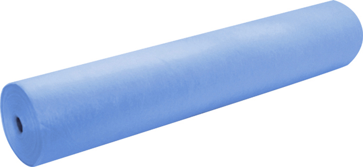 Простыня однораз.пл.15 шир.70см.х200см в рулоне голубые №100